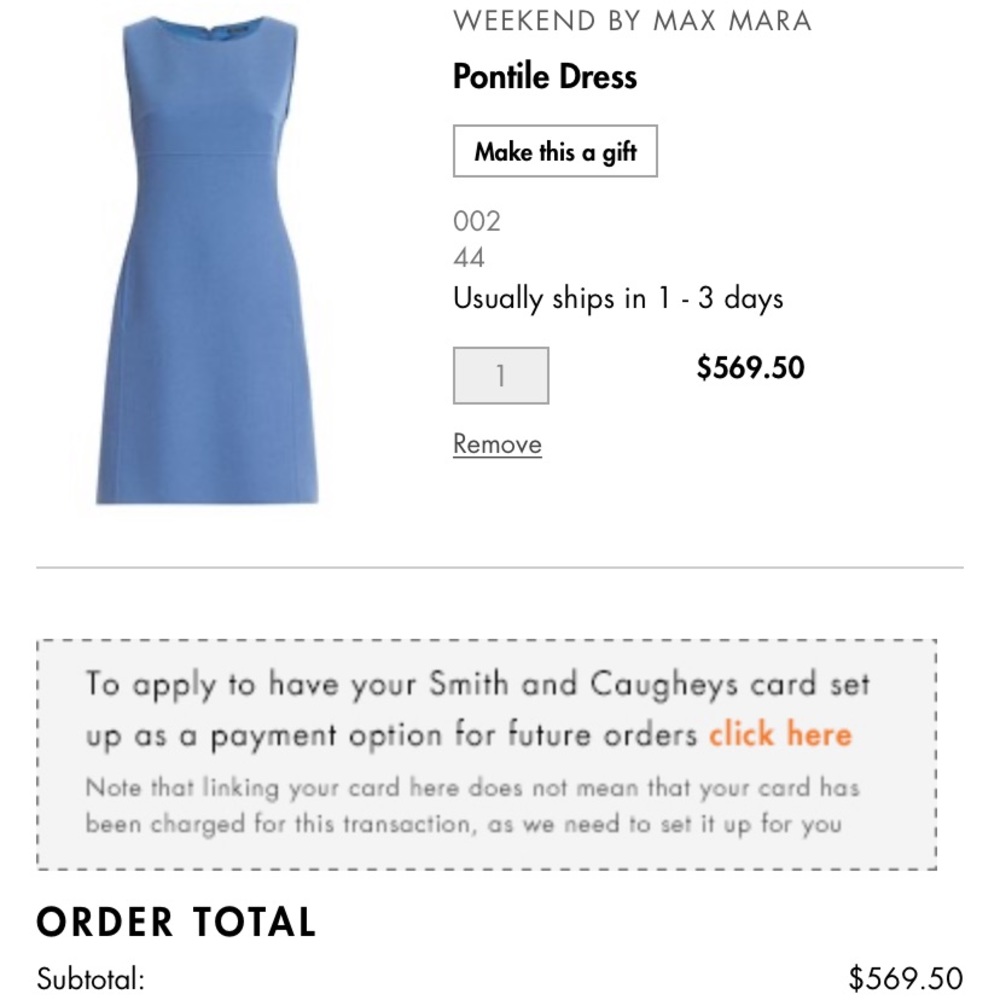 Weekend Max Mara
Pontile Empire-Waist Sheath Dress